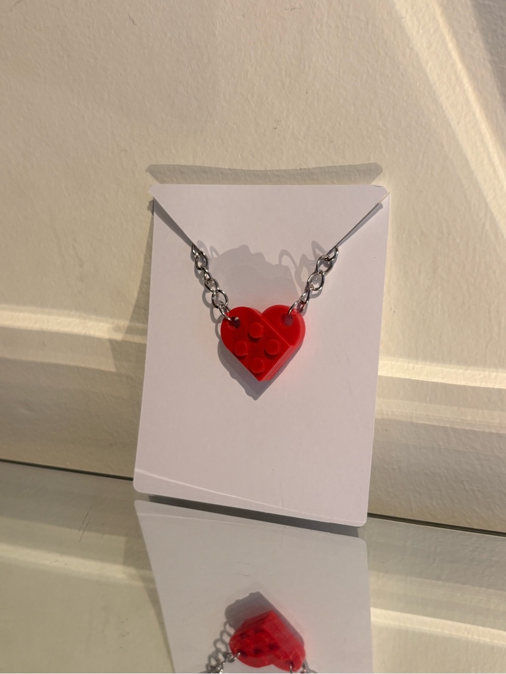 Legos heart shareable keychain for couples or as a wedding gift! - Picture 8 of 10